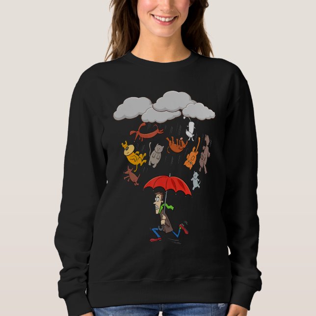 Niedliche Kaninchenfliege, die Ringe von Katzen un Sweatshirt (Vorderseite)