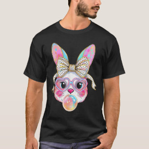 Niedliche Kaninchenfront Gefärbte Krawatte Gles Gi T-Shirt