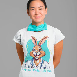 Niedliche Kaninchengeschenke für Physiotherapeuten T-Shirt