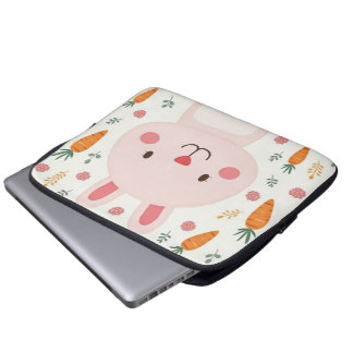 Niedliche Kaninchenkarotte Laptop-Hüllen Laptopschutzhülle