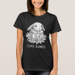 niedliche Kaninchenliebhaber fügen Text hinzu T-Shirt