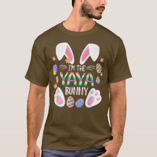 Niedliche Kaninchenohren, ich bin die Yaya Bunny M T-Shirt
