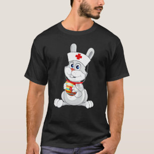 Niedliche Kaninchenschwanzgarnele mit Stethoskop T-Shirt