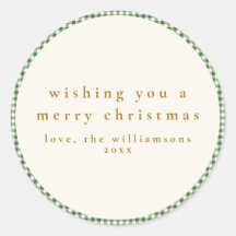 Niedliche Karierte Weihnachtswünsche