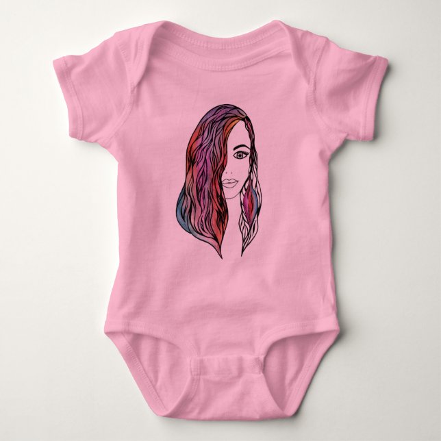 Niedliche Karosserieanzüge mit Bild Baby Strampler (Vorderseite)
