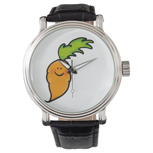 niedliche Karotte Armbanduhr (Vorderseite)
