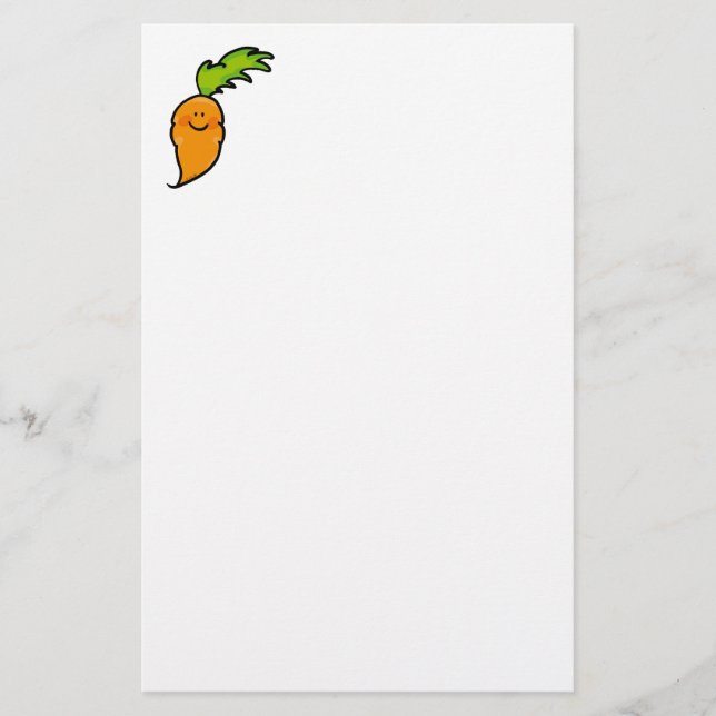 Niedliche Karotte Briefpapier (Vorderseite)