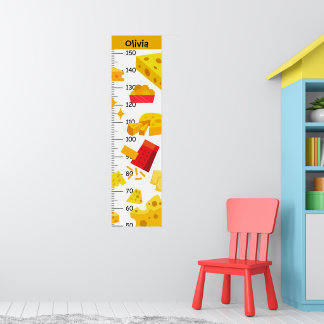 Niedliche Käsewachstumsdiagramme für Mädchen Poster