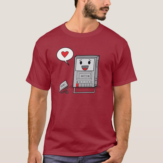 Niedliche Kassettenrekorder - der T - Shirt der (Vorderseite)