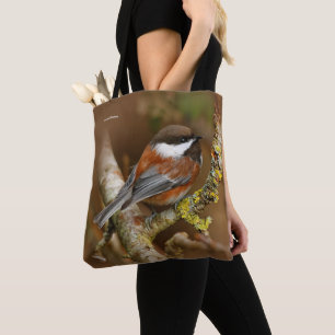 Niedliche Kastaniengegarte Kichererbse auf Birnbau Tasche