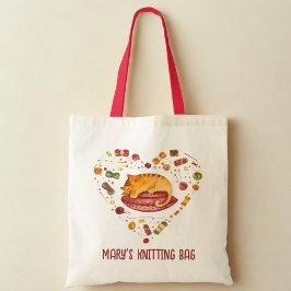 Niedliche Kat- und Garntasche Tragetasche