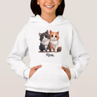 Niedliche Kätzchen bedeuten Design Hoodies. Hoodie