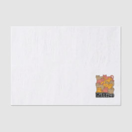 Niedliche Kätzchen Design - Adventure Cat Art Seidenpapier