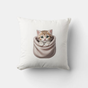 Niedliche Kätzchen in Pocket Design, adorable Katz Kissen