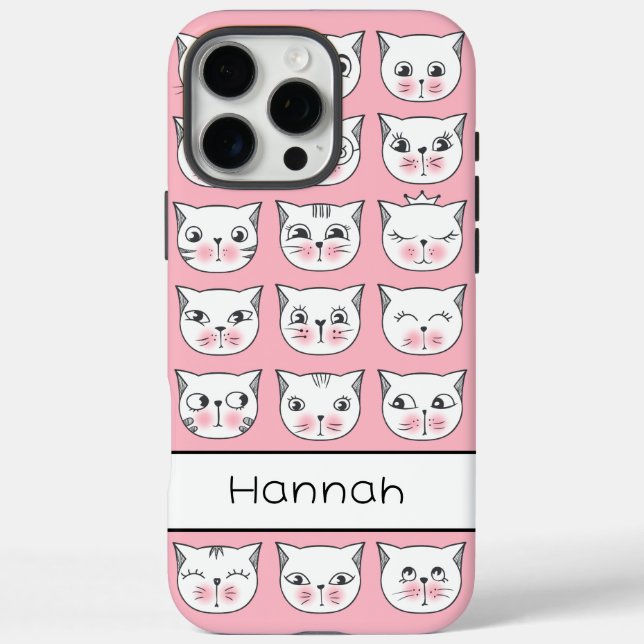Niedliche Kätzchen iPhone 16 Pro Max Hülle (Rückseite)
