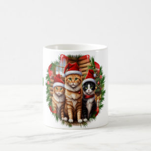 Niedliche Kätzchen Weihnachten Tasse