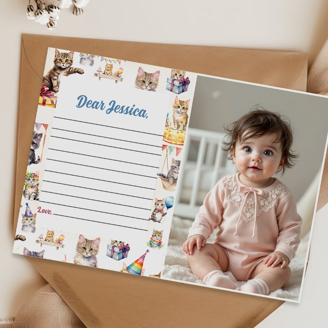 Niedliche Kätzchenzeit Kapselnotizkarte Einladung (Von Creator hochgeladen)