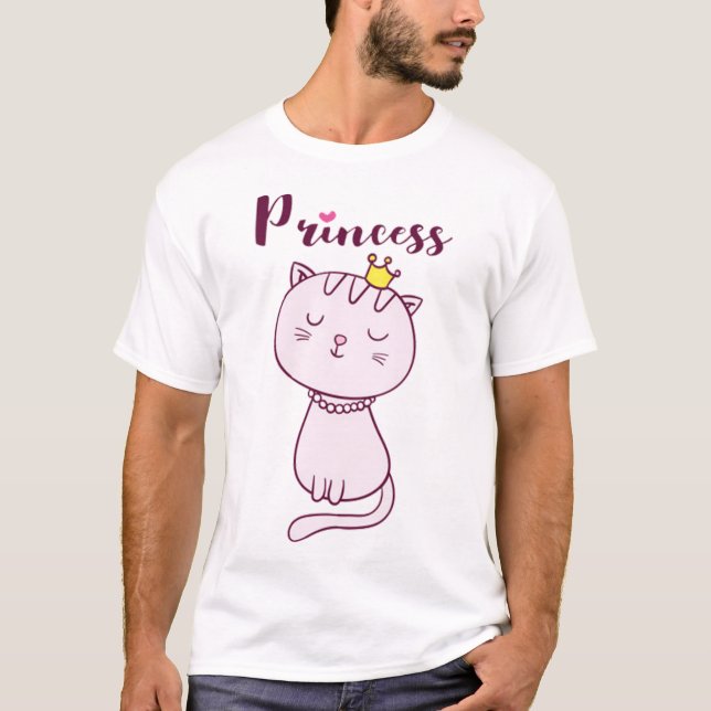 Niedliche Katze 1 T-Shirt (Vorderseite)