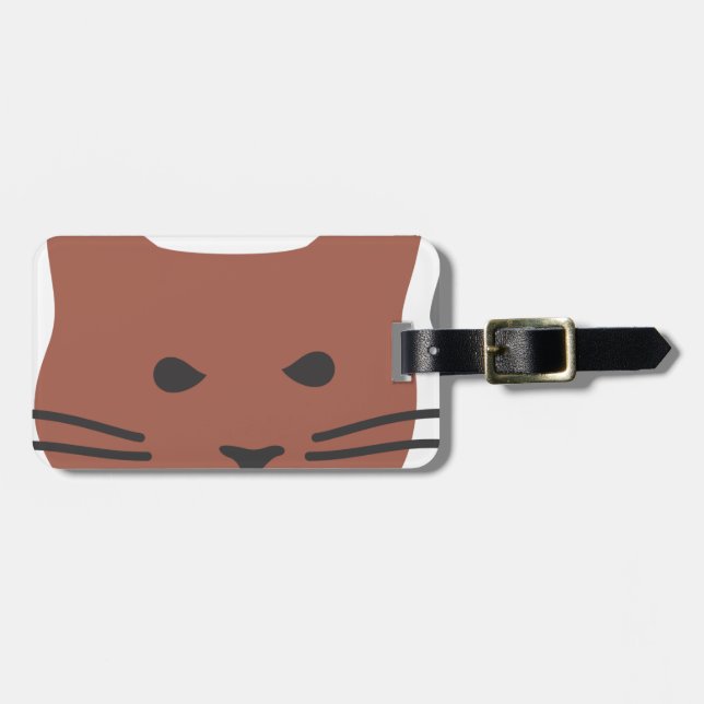 Niedliche Katze 2 Gepäckanhänger (Vorderseite horizontal)