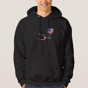 Niedliche Katze 4. Juli Balloons - Amerikanische F Hoodie