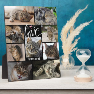 Niedliche Katze 9 LIEBE Fotoplatte