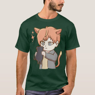 Niedliche Katze - Anime Otaku Girl Ästhetik Japan T-Shirt