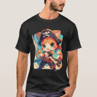 Niedliche Katze as Pirate Kawaii Anime