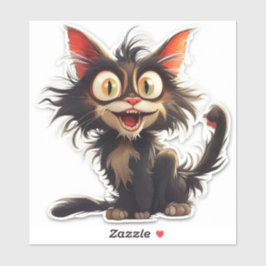 Niedliche Katze Aufkleber