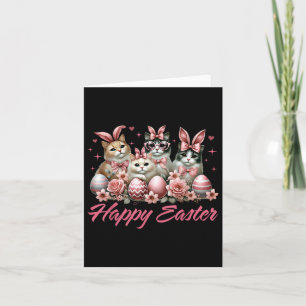 Niedliche Katze Bunny Happy Osterkatze Lover Kitty Karte
