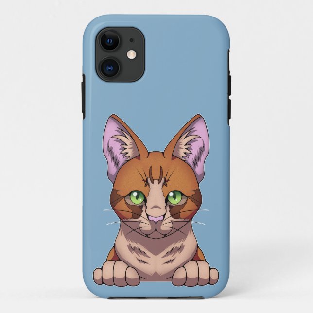 Niedliche Katze Case-Mate iPhone Hülle (Rückseite)
