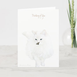 Niedliche Katze - Denken Sie an Sie: Karte