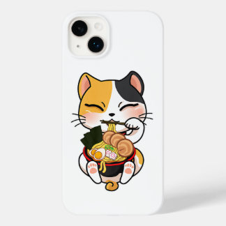 Niedliche Katze Eating Ramen Japanisch Nahrungskat Case-Mate iPhone 14 Plus Hülle