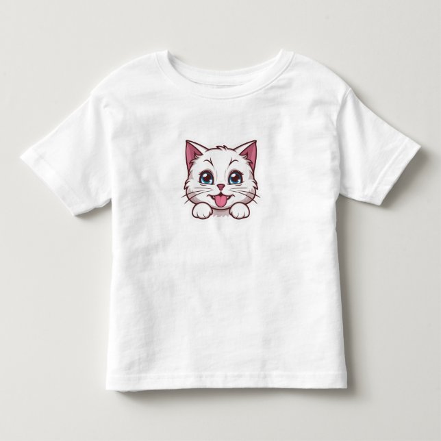 niedliche Katze für Kinder Kleinkind T-shirt (Vorderseite)