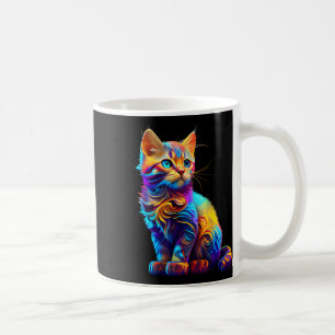 Niedliche Katze für Kitten Liebhaber farbenfrohe K Kaffeetasse
