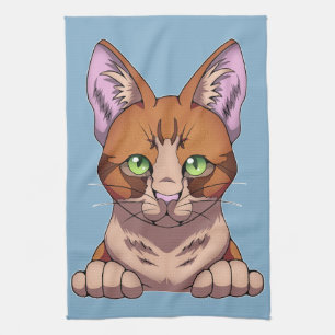 Niedliche Katze Geschirrtuch
