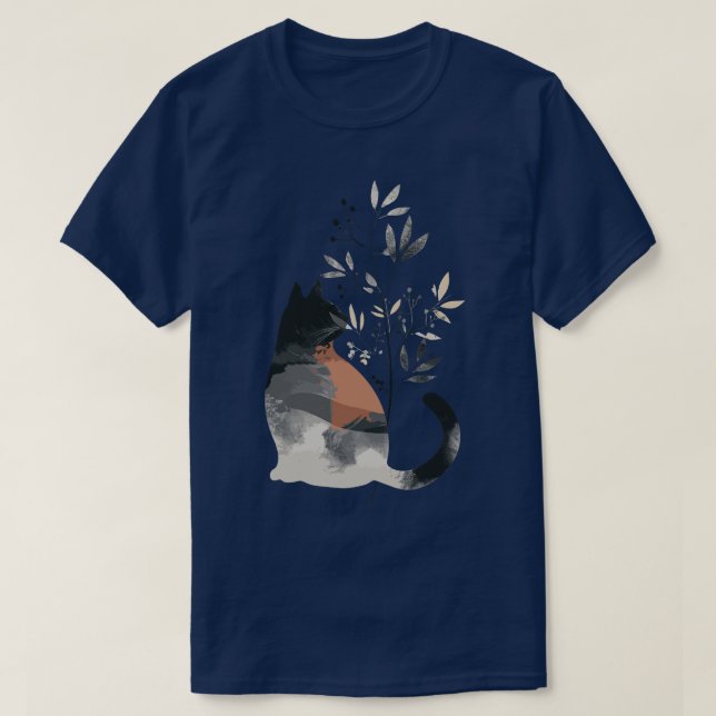Niedliche Katze Illustration Adorable Animal Ar T-Shirt (Design vorne)