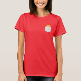 Niedliche Katze in Pocket, flüchtige Blick a boo, T-Shirt