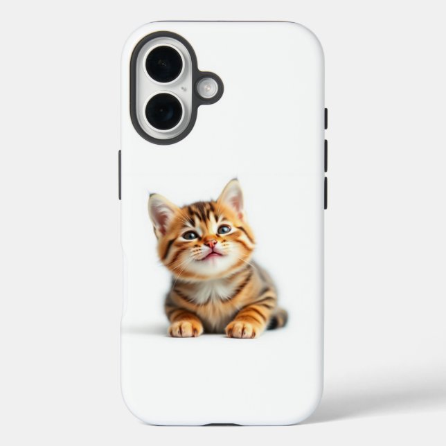 Niedliche Katze iPhone 16 Hülle (Rückseite)