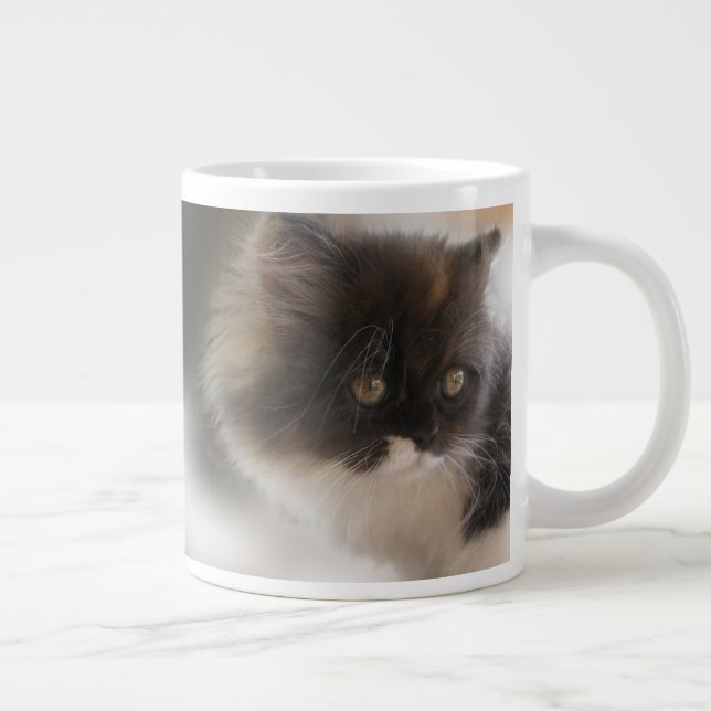 Niedliche Katze Jumbo-Tasse (Rechts)