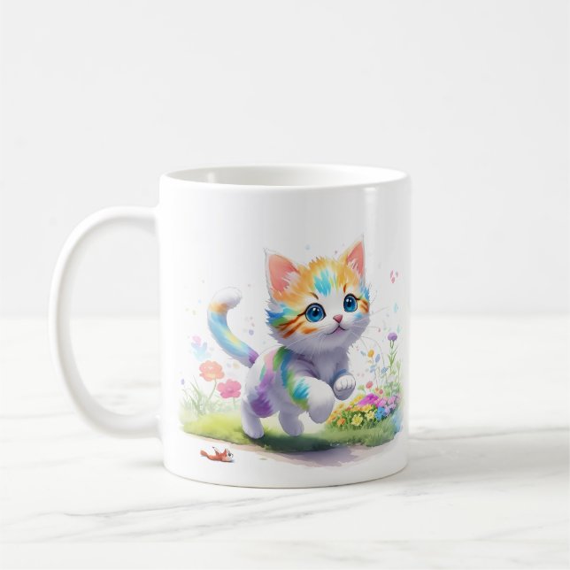 Niedliche Katze Kaffeetasse (Links)