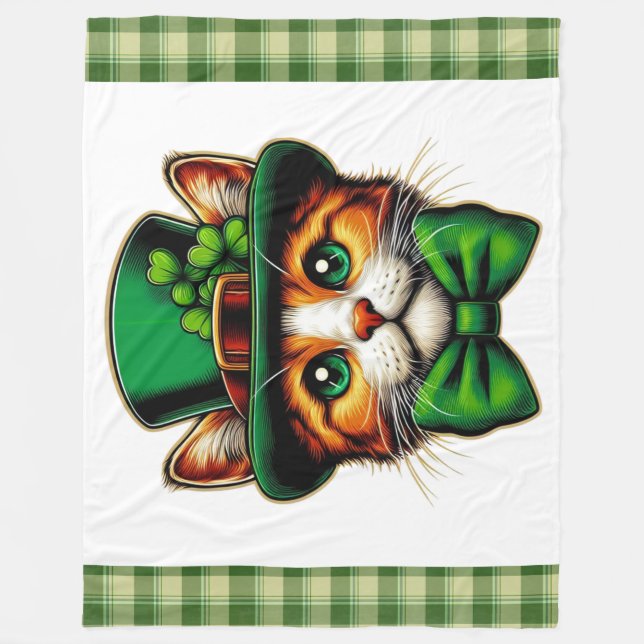 Niedliche Katze/Kätzchen Fleecedecke (Vorderseite)