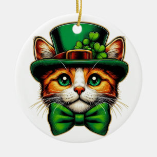 Niedliche Katze/Kätzchen Keramik Ornament