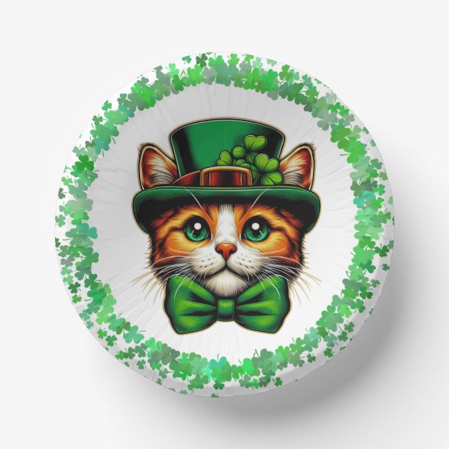 Niedliche Katze/Kätzchen Pappteller (Vorderseite)