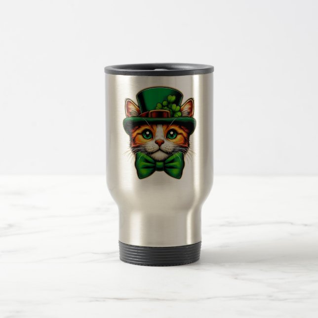 Niedliche Katze/Kätzchen Reisebecher (Mittel)