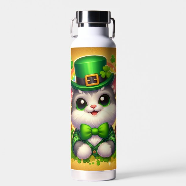 Niedliche Katze/Kätzchen Trinkflasche (Vorne)
