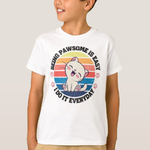 Niedliche Katze Kawaii T-Shirt