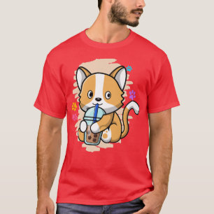 Niedliche Katze Kawaii trinken Blase Tee Bubble Te