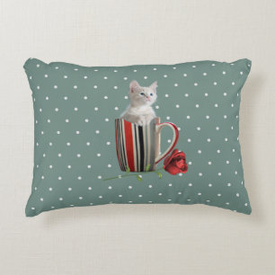 Niedliche Katze Kitten Pet Liebhaber Geschenk Dekokissen