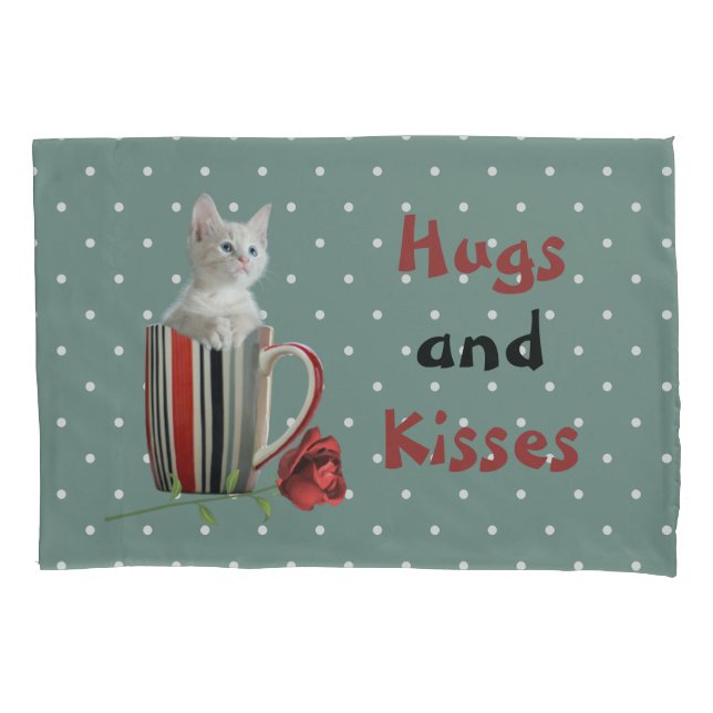 Niedliche Katze Kitten Pet Liebhaber Geschenk Kissenbezug (Vorderseite)