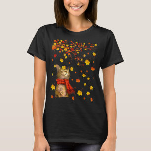 Niedliche Katze Kitty Kitten Paw Lover Herbstsaiso T-Shirt